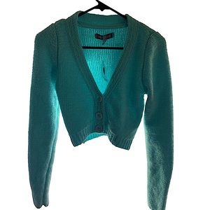 Urban Outfitters UO Maura Chenille Cropped Cardigan